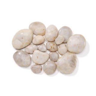 Shop Natural White River Rocks   Smooth   For Creating Pathways for Fairy Gardens, Gnome Villages or Using for Vase Fillers or Table Scatters   Approximately 6 Lb. at the  Home Dcor Store