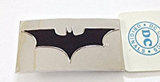 Batman Dark Knight Rises Begins Black BAT in Chrome Silver Rectangular Finished Logo Belt Buckle.  Other Products  