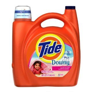 Tide With Touch Of Downy April Fresh Scent Liquid Laundry Detergent 150 Fl Oz (Pack of 2) Health & Personal Care