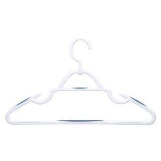 Soft Touch Swivel Hangers   White/Blue (10pk)