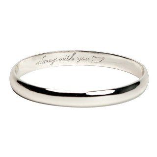 Always with You (Always with You) Bangle. Every Piece of Dream Revel Keep Jewelry Comes Beautifully Gift Boxed with a Keepsake Card That Tells the Story Behind the Design. Look Inside These Message Bangles" for the Special Message That Awaits. Silver 