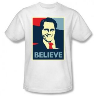 Mitt Romney Believe  Men's T Shirt Clothing