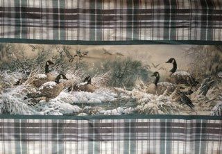 THOMAS KINKADE Green CHRISTMAS HOLIDAY Sewing Quilting Tablecloth Craft Cotton DUCK HUNTING CABIN Fabric (Choose Yards Below) (2 Yards) Kitchen & Dining