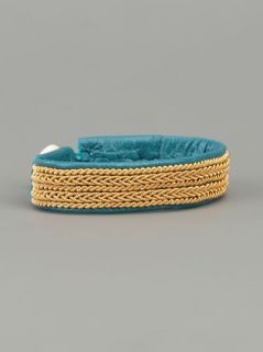 Sami Gold And Leather Bracelet