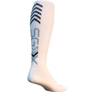 SockGuy 12" SGX Plain White Socks 2013