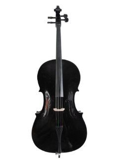 ADM Colored Student Beginning Cello Outfit 4/4 size Black color Musical Instruments