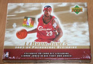 2003 04 UD PHENOMENAL BEGINNING LEBRON JAMES 20 card FACTORY SET New UPPER DECK Basketball Collector's Cards  Trading Cards  