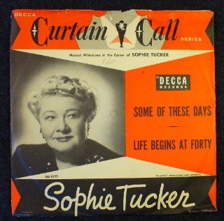 Some Of These Days / Life Begins At Forty; picture sleeve ONLY Music