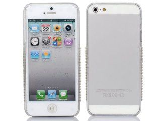 Cases Kingdom Bling Rhinestone Bumper Frame Skin Case Cover For Apple iPhone 5 6th Clear Cell Phones & Accessories