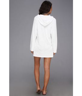 Splendid Signature Terry Hooded Tunic Cover Up White
