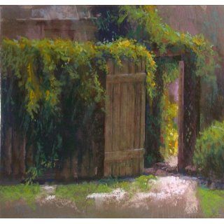 Art Garden Gate  Pastel  Bob Rohm