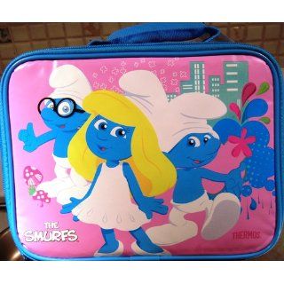 The Smurfs Insulated Zippered Rectanglar Shaped Lunch Bag By Thermos Toys & Games
