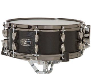 Yamaha LNS 1455BKW 14 Inch Live Custom Snare Drum, Black Wood Musical Instruments