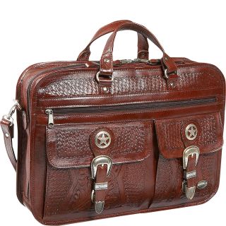 American West Oakleaf 6 Compartment Briefcase