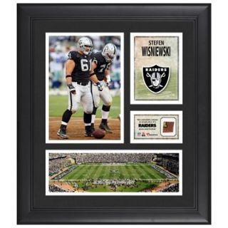 Stefen Wisniewski Oakland Raiders Framed 15 x 17 Collage with Game Used Football