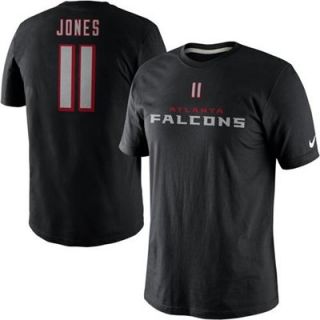 Nike Julio Jones Atlanta Falcons Player Name And Number T Shirt   Black