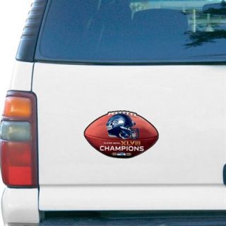 Seattle Seahawks Super Bowl XLVIII Champions 6 x 9 Logo Car Magnet