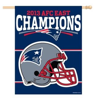 New England Patriots 2013 AFC East Division Champions 27 x 37 Vertical Banner