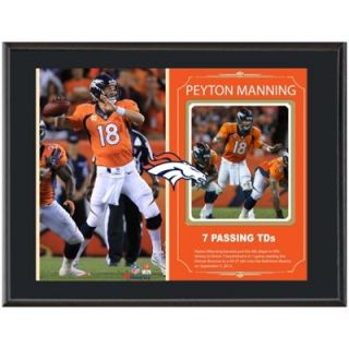 Peyton Manning Denver Broncos 7 Touchdowns Sublimated 10.5 x 13 Plaque