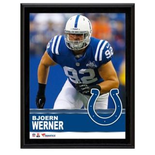 Bjoern Werner Indianapolis Colts Sublimated 10.5 x 13 Plaque