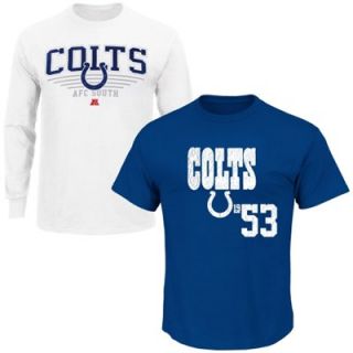 Indianapolis Colts T Shirt Combo Set   Royal Blue/White