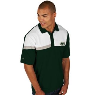 Antigua Green Bay Packers Players Polo   Green
