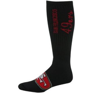 San Francisco 49ers Snap Back Tube Socks   Black