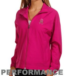 Cutter & Buck Chicago Bears Ladies Pink Breast Cancer Awareness Camano Full Zip Jacket