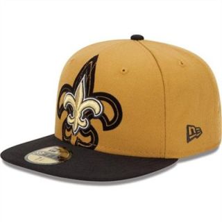New Era New Orleans Saints Over Flock 59FIFTY Structured Fitted Hat