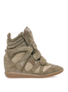 Bekett suede and leather wedge trainers  Isabel Marant  MATC