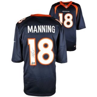 Peyton Manning Denver Broncos Autographed Nike Navy Limited Jersey