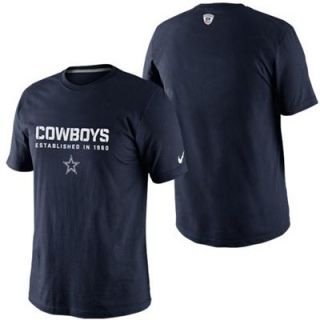 Nike Dallas Cowboys Team Issue T Shirt   Navy Blue
