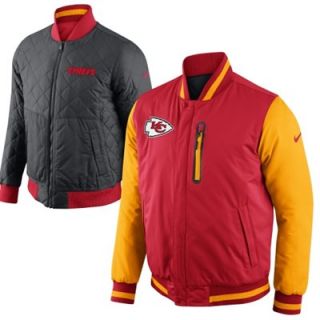 Nike Kansas City Chiefs Defender Reversible Full Zip Jacket   Red/Gold