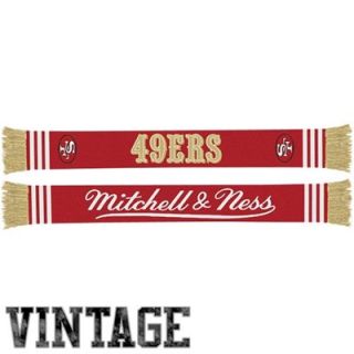 Mitchell & Ness San Francisco 49ers Throwback Team Scarf   Scarlet