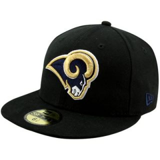 New Era St. Louis Rams Solid 59FIFTY Fitted Hat   Black