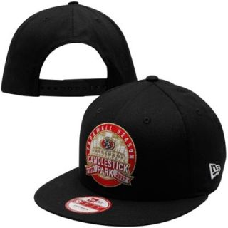 New Era San Francisco 49ers Candlestick Team 9FIFTY Snapback Hat   Black/White