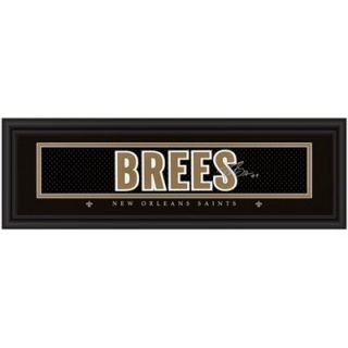 Drew Brees New Orleans Saints 8 x 24 Framed Signature Player Print