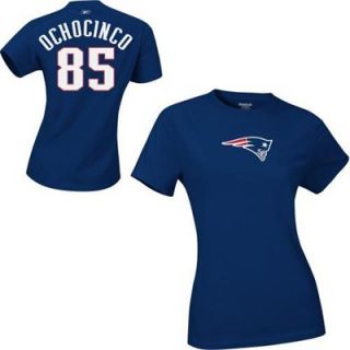 Reebok New England Patriots Chad Ochocinco Womens Name and Number T Shirt