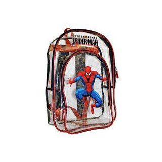 Spiderman Clear Backpack   Childrens School Backpacks