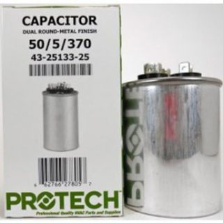 43 26261 15  Weather King OEM Round Replacement Dual Run Capacitor 50 + 5 UF/MFD 370 Volt Hvac Controls
