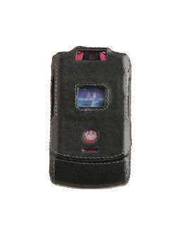 Naztech Motorola Razr V3XX Cover (Black Leather) Cell Phones & Accessories