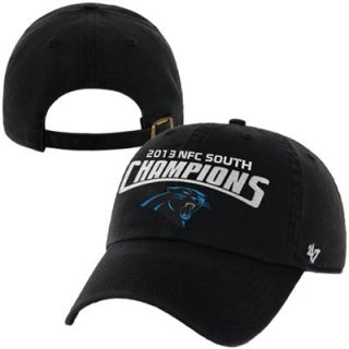 47 Brand Carolina Panthers 2013 NFC South Division Champions Clean Up Adjustable Hat   Black