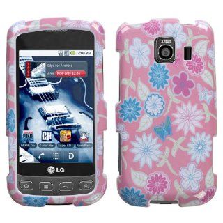 LG LS670, UX670 Optimus S/U Hard Plastic Snap on Cover Stitching Garden AT&T (does not fit LG P509 Optimus T) Cell Phones & Accessories