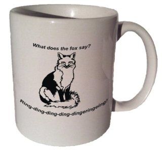 What Does the Fox Say Coffee Tea Ceramic Mug 11 Oz  Other Products  