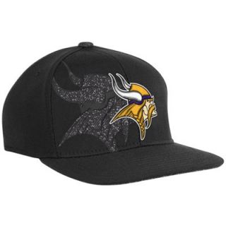 Reebok Minnesota Vikings Black Second Season Sideline Flex Hat