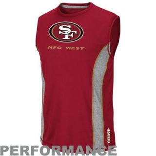 San Francisco 49ers Fanfare VI Sleeveless Performance T Shirt   Scarlet