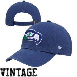 47 Brand Seattle Seahawks Clean Up Adjustable Hat   Royal Blue