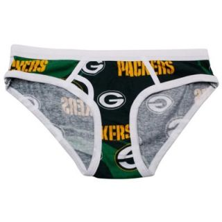 Green Bay Packers Womens Keynote Knit Boy Briefs   Green