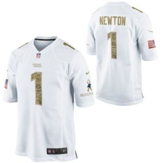 Nike Cam Newton Carolina Panthers Salute to Service Game Jersey   White