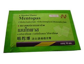 Mentopas Medicated Plaster Registration, No. 2 a 158/50 (Contains 10 Sheets) X 4 Pack Health & Personal Care